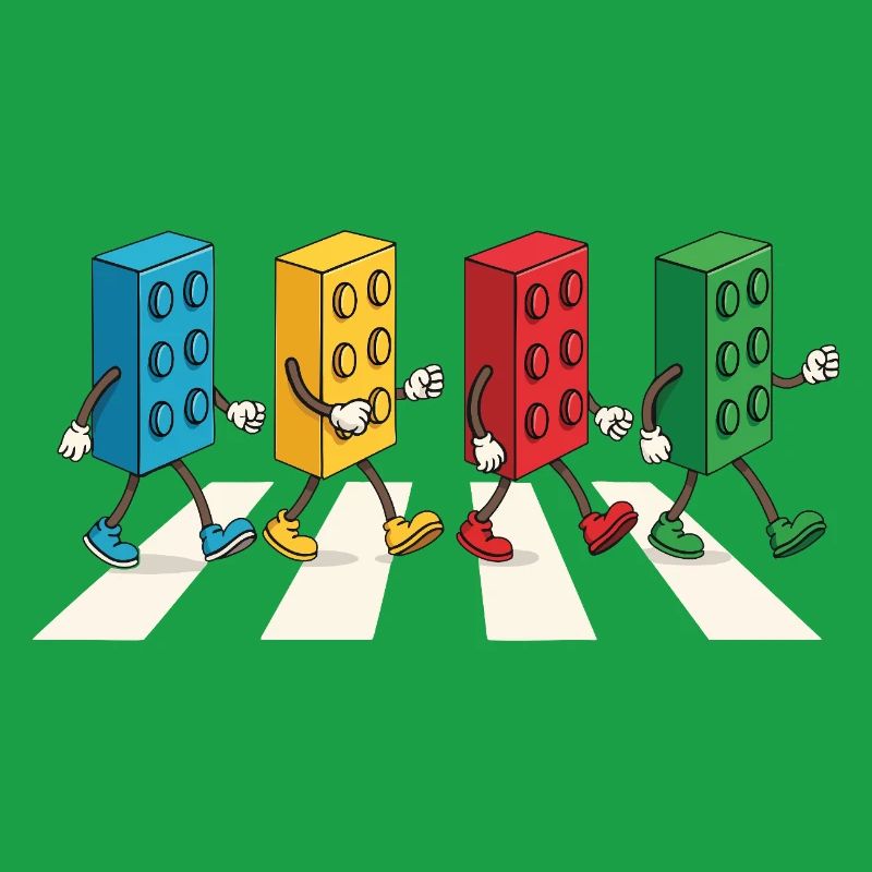 Zebra Made Of Bricks Creative Block Builder