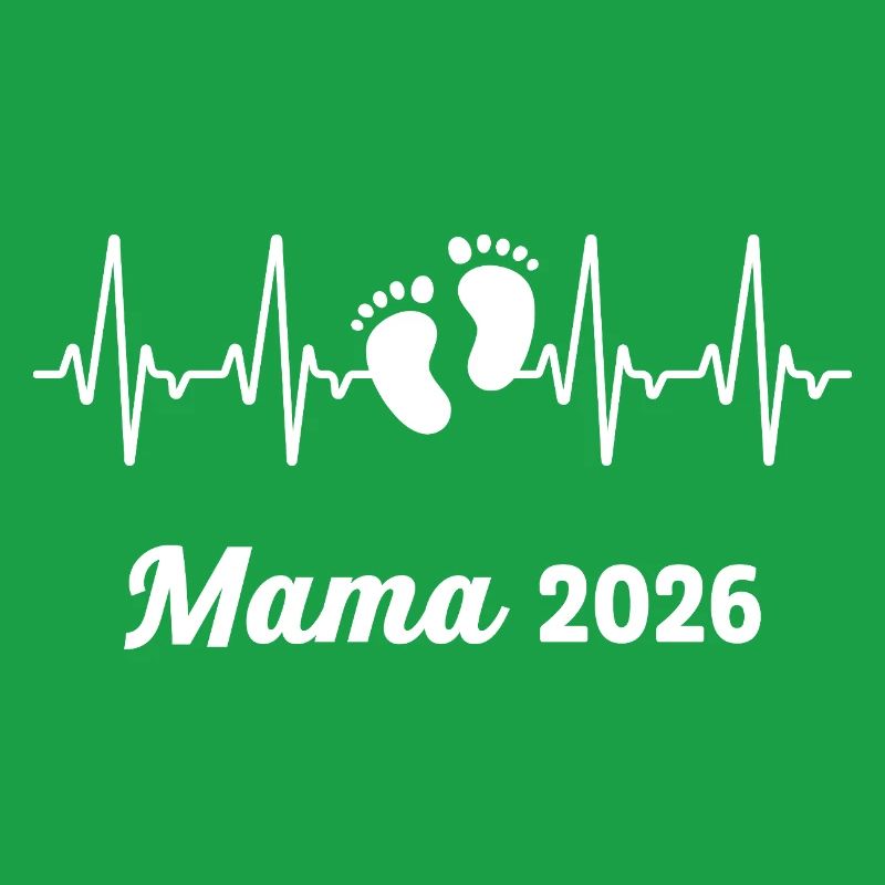 Mama 2026 Loading Werdender Mutter Herzschlag