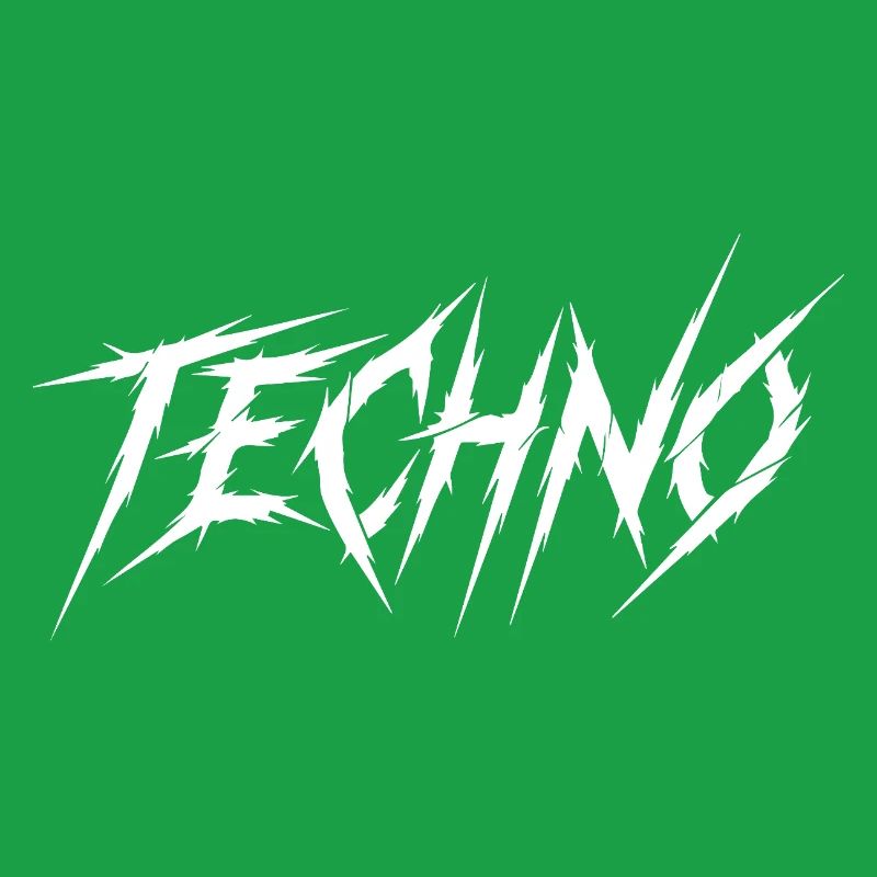 Techno Prong Font Graphic