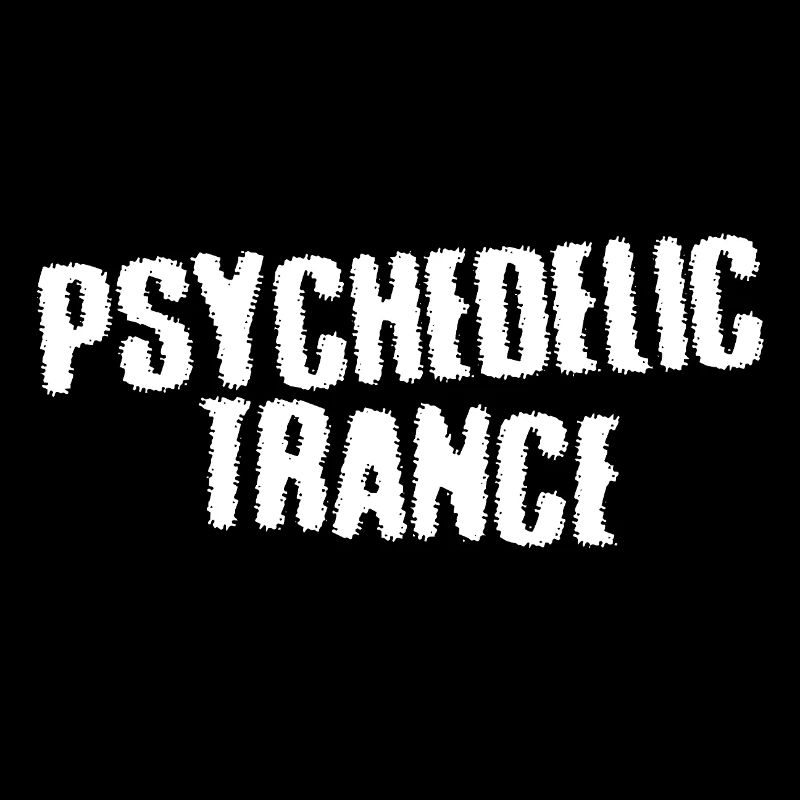 Typographie en détresse psycho-trance