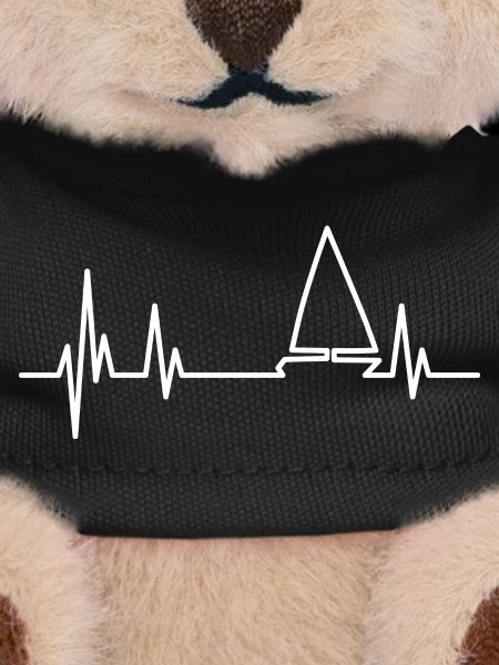 Heartbeat white sailboat