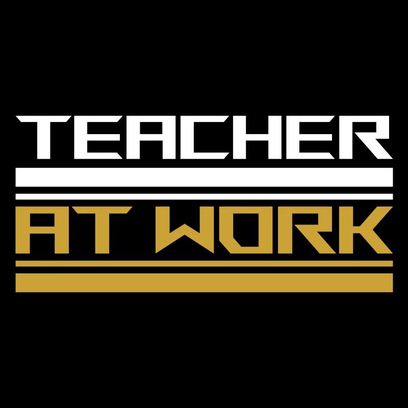 Teacher at work white