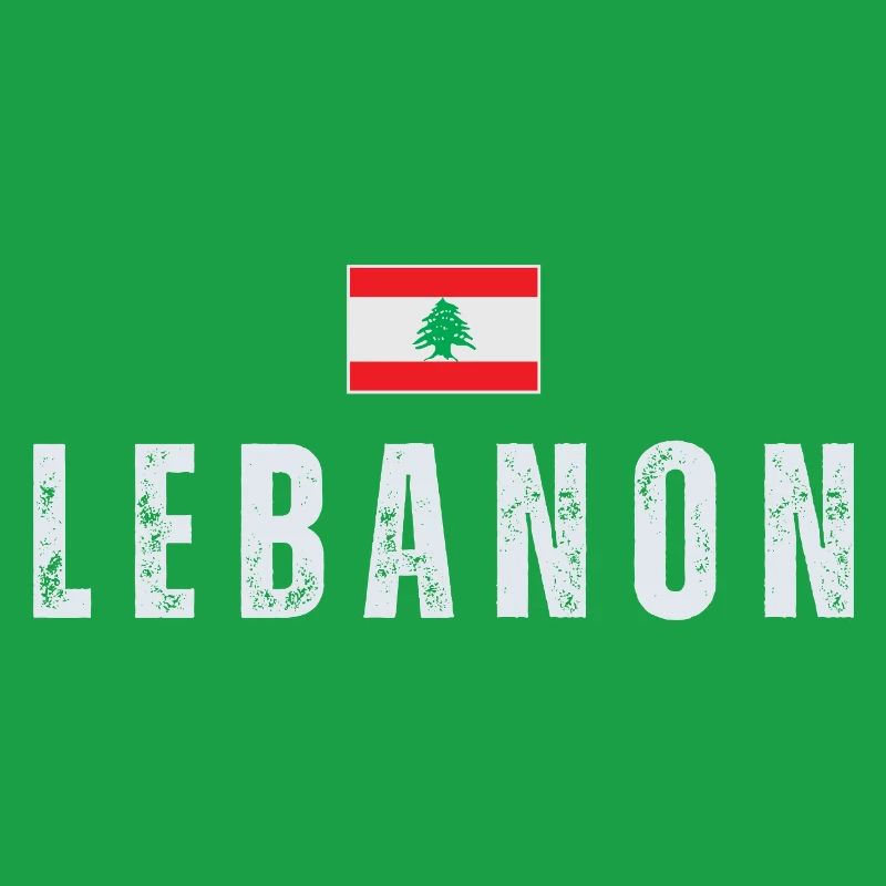 Fier drapeau libanais du Liban