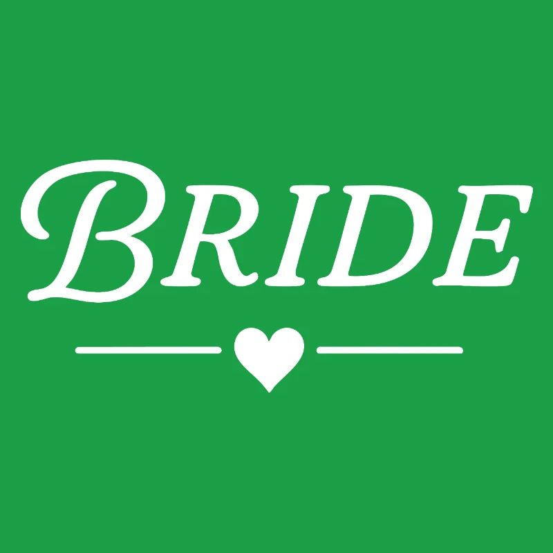 Bride / Classic Text White