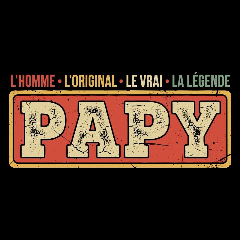 Vintage Papi Grand-Père Original Papy