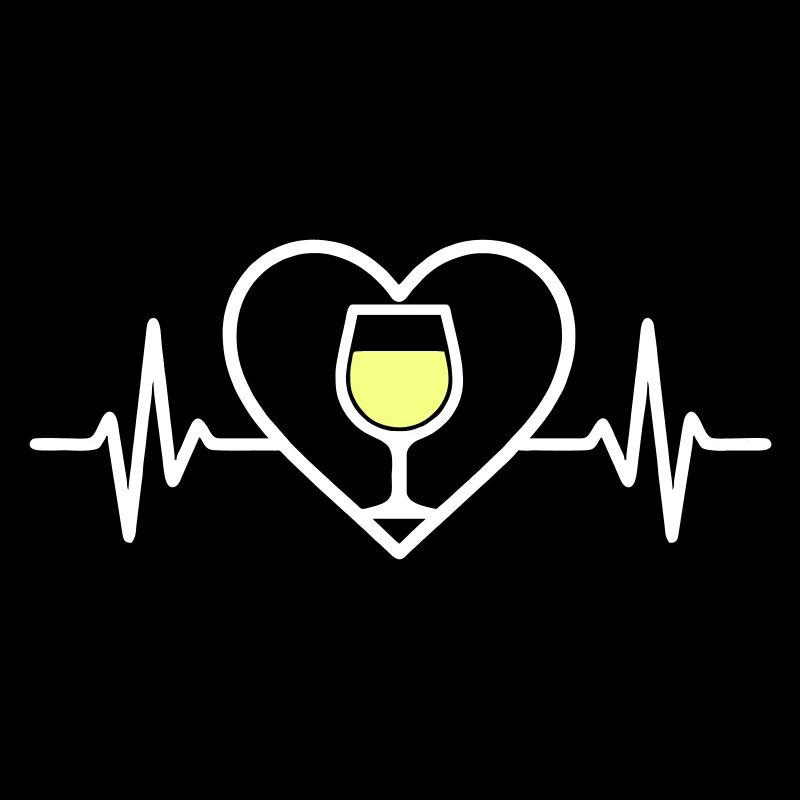 Weißwein Herz