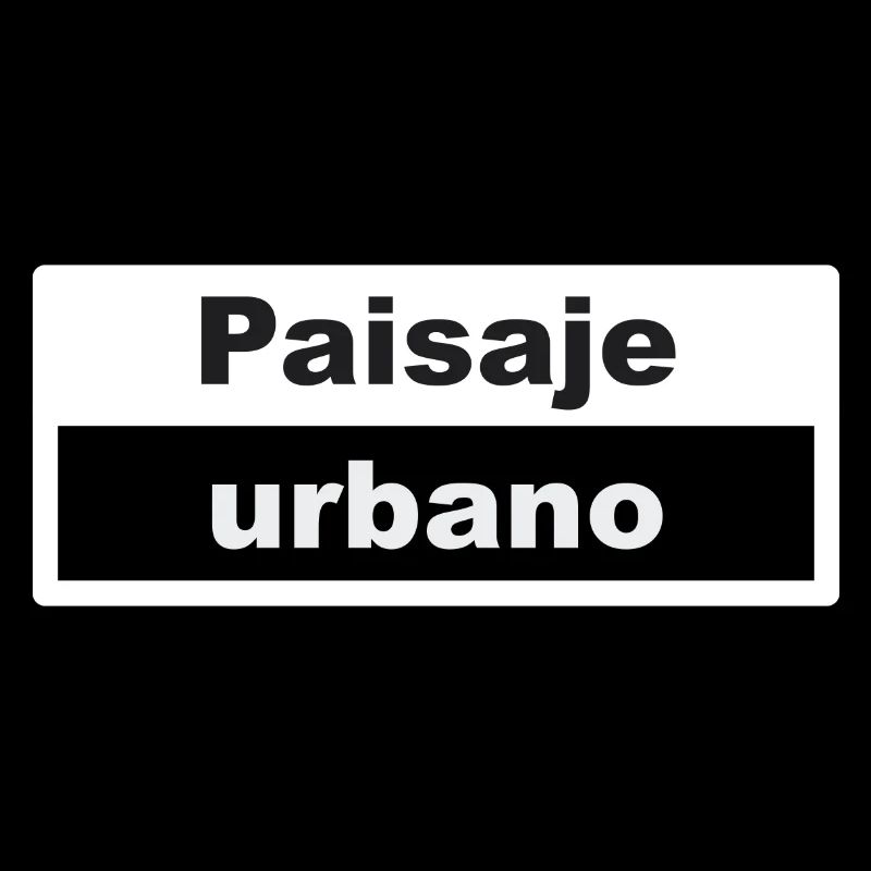 Paysage urbain Typographie Espagnol