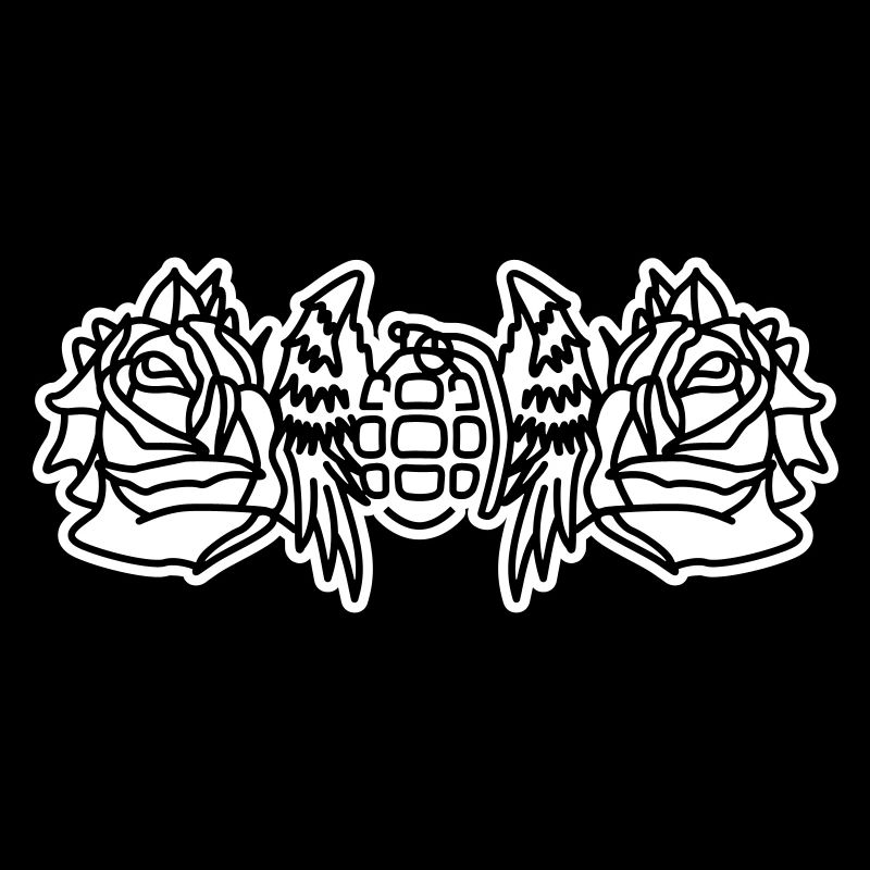 Wings and Roses – Look de tatouage à bascule