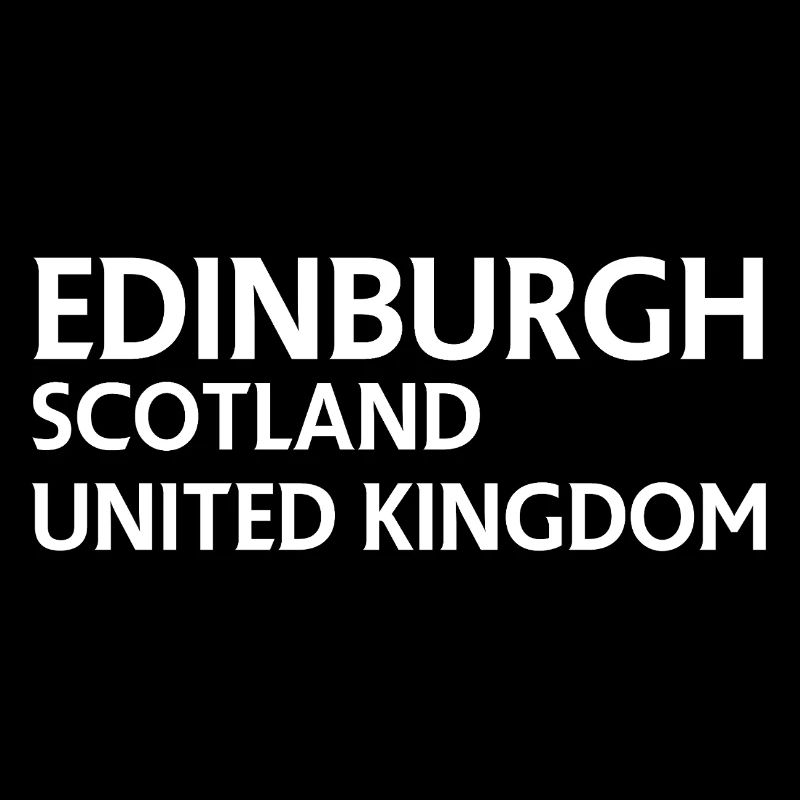 Édimbourg – Écosse Textdesign