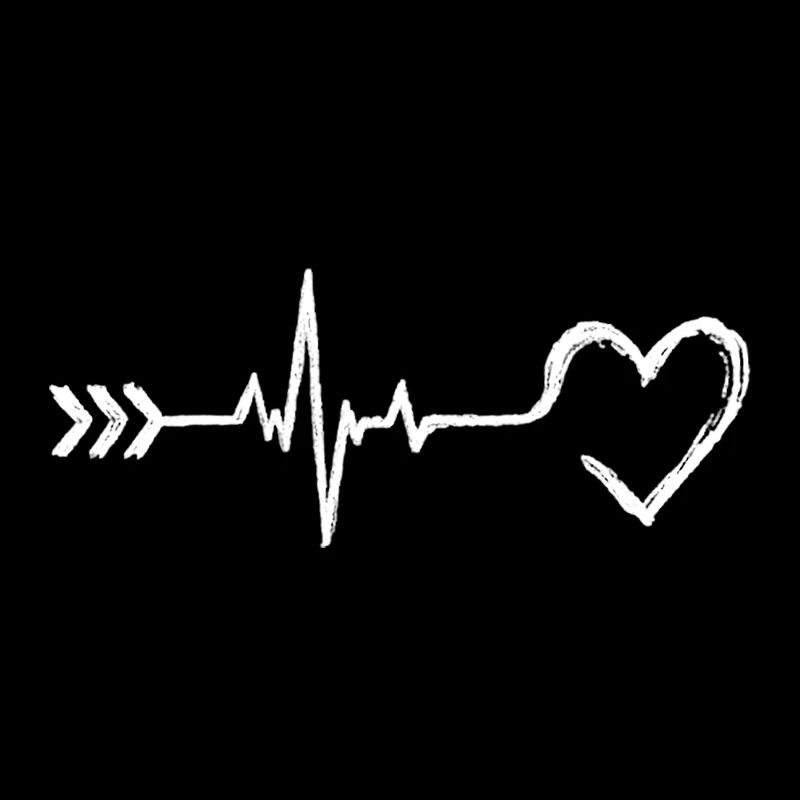Pulse Arrow Heart Line Art