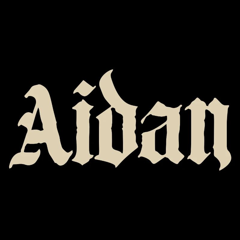 Aidan Gothic Name Design