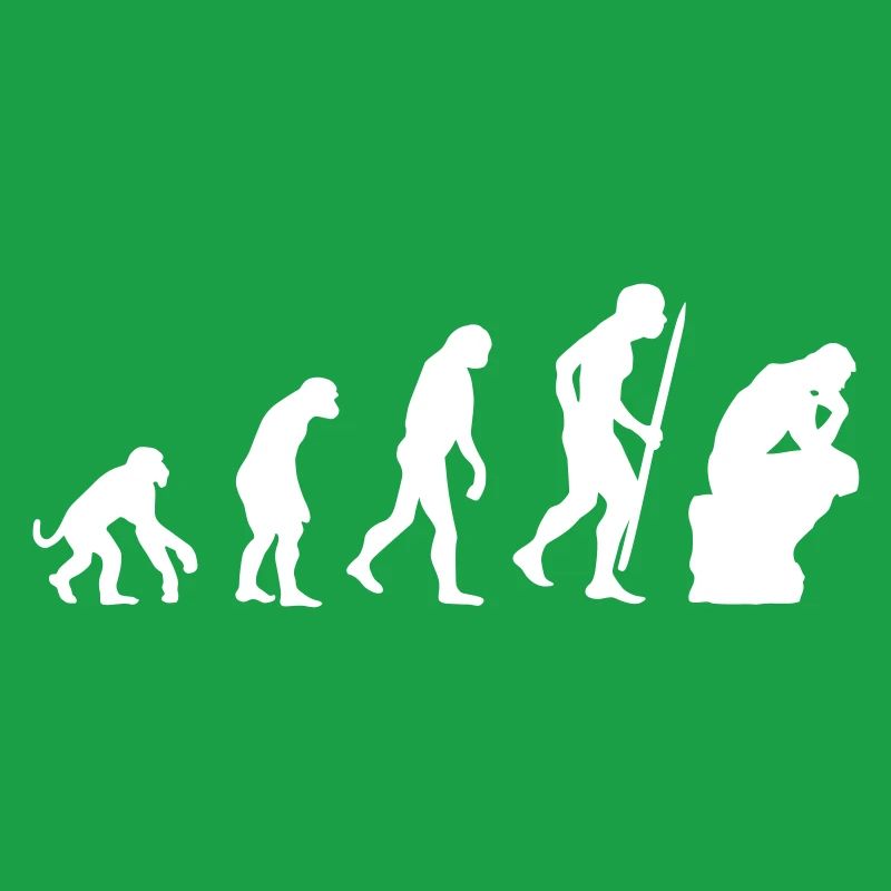 Evolution of thinker philosophy philosopher funny