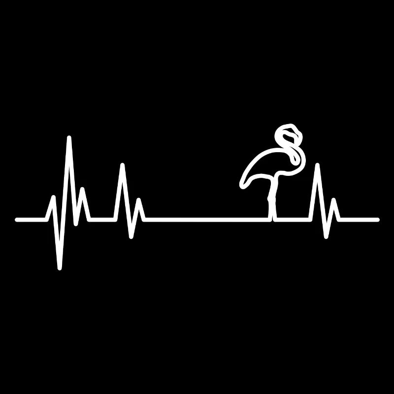 Flamingo Heartbeat weiss