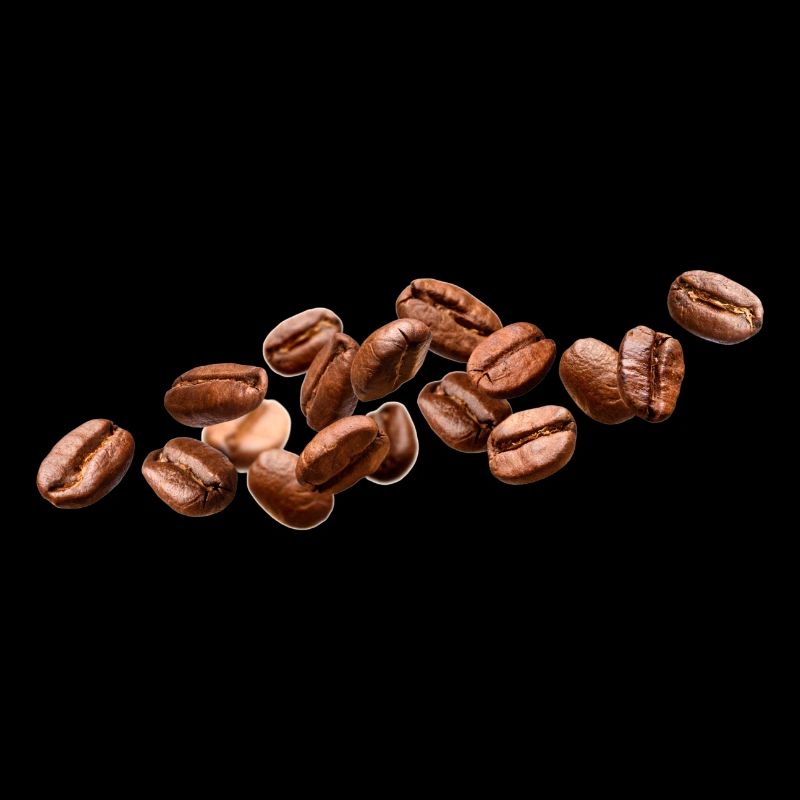 Realistic Coffee Beans Coffee Art