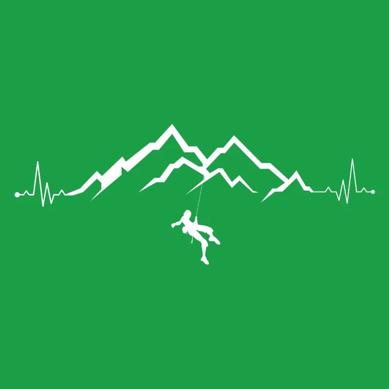 Summit Climber on Mountain Range Pulse