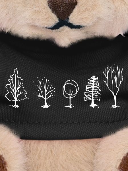 Five Tree Lineart Forest