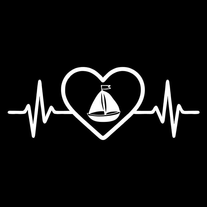 Segelboot Boot Heart Sea