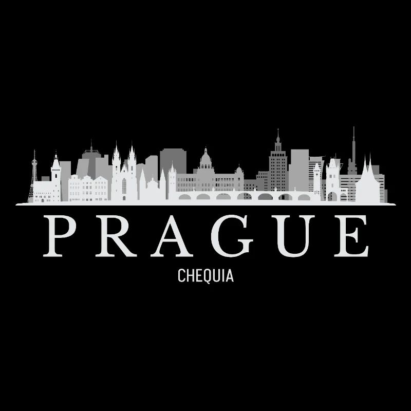 Silhouette de Prague, République tchèque de Prague