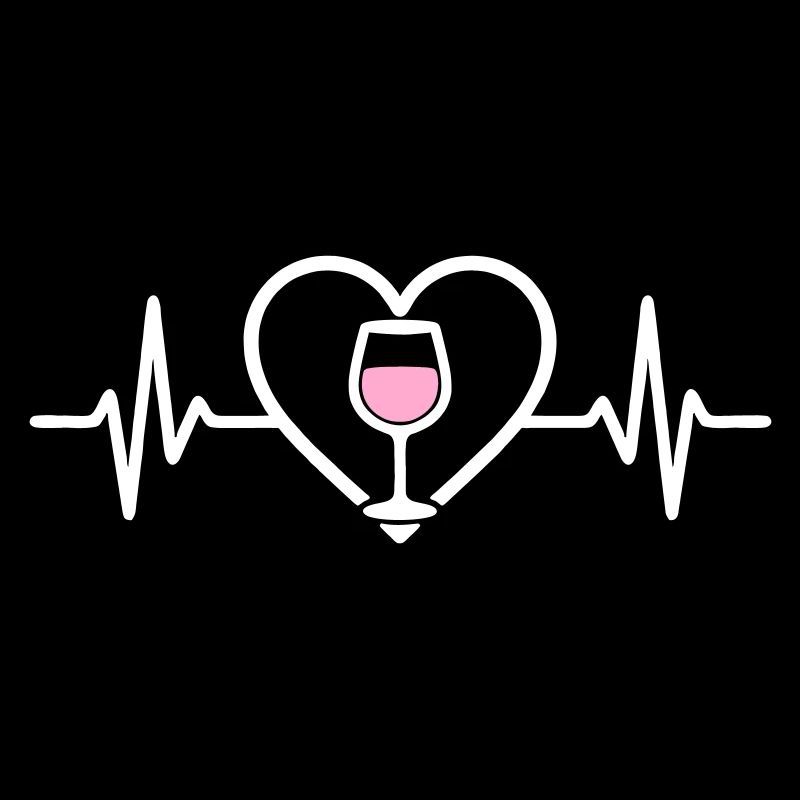 Rosé Wine Heart