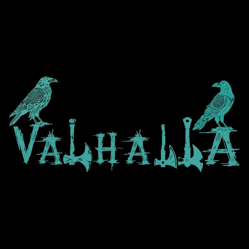 Chemise Valhalla Runic Ravens