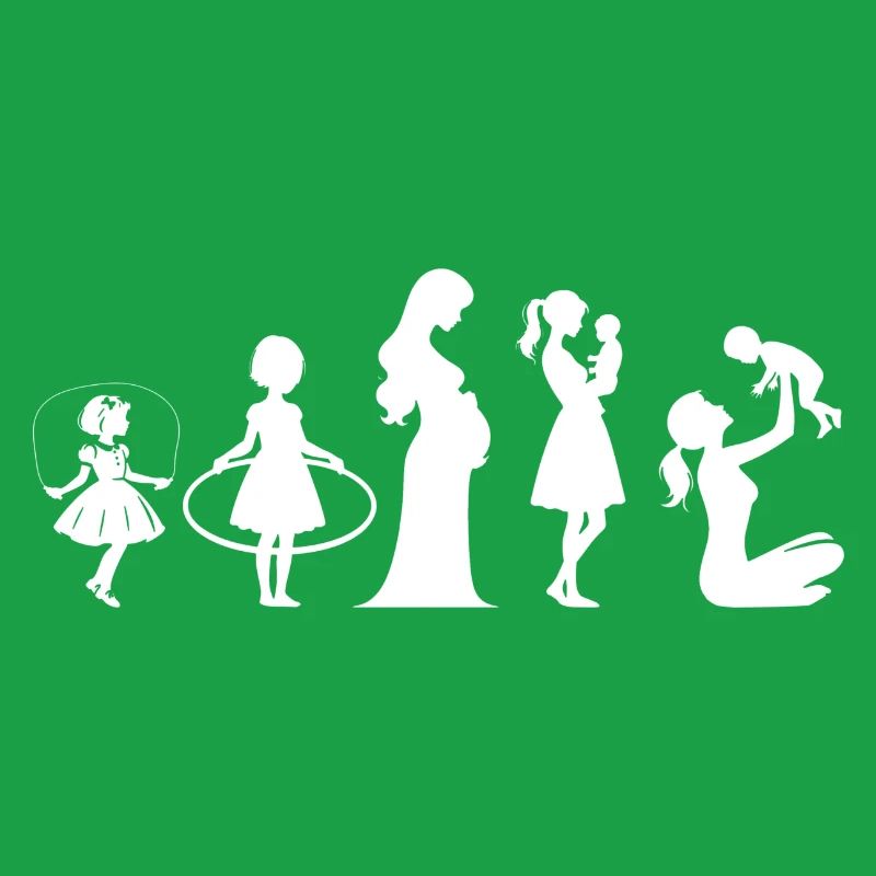 Evolution Mama Muttertag kind Familie