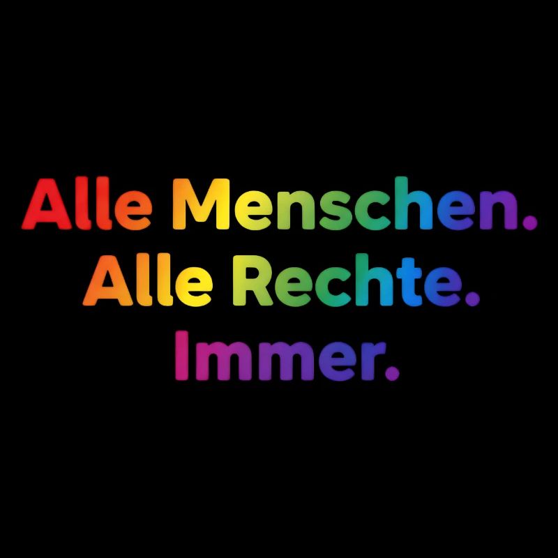 Alle Menschen Alle Rechte Immer Statement
