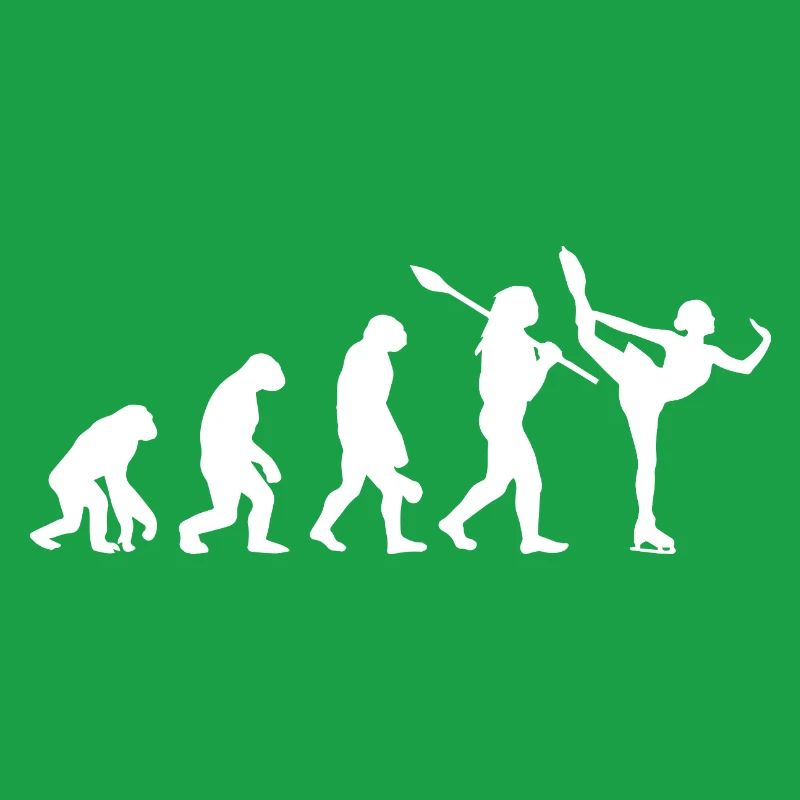 Entwicklung des Mannes, Eiskunstlauf-Mädchen, Eislauf-Mädchen