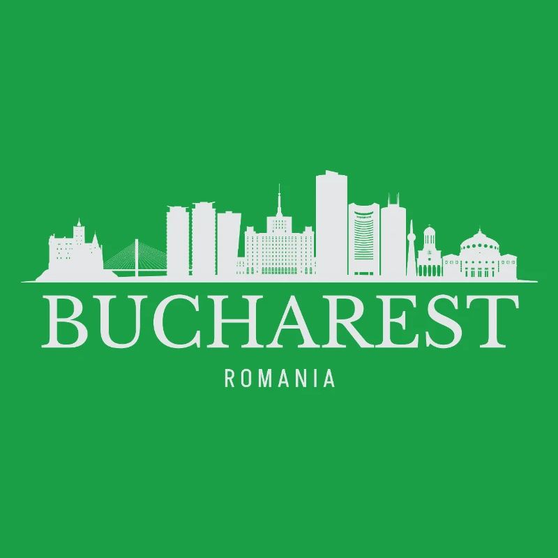 Silhouette de Bucarest, Roumanie de Bucarest