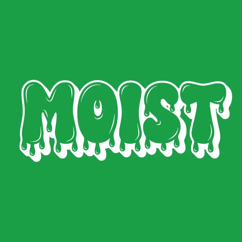 Moist Dripping Text