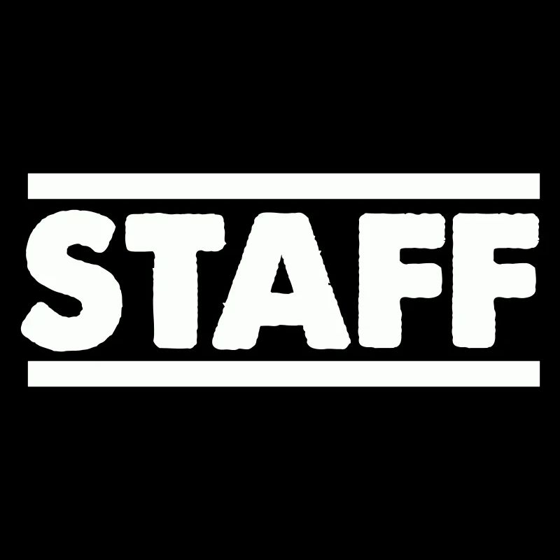 Staff Schriftzug Bold Kontrast