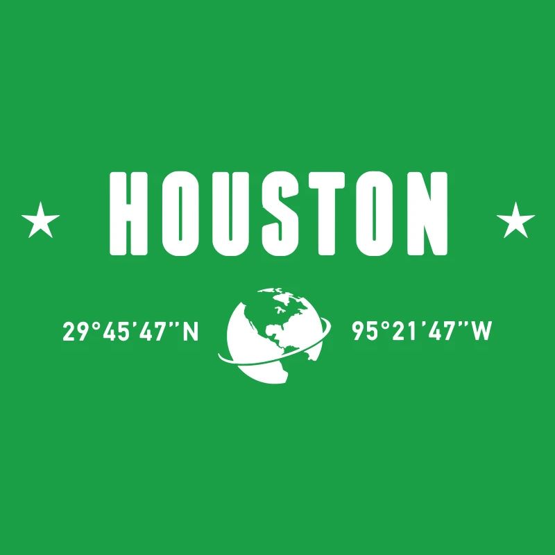 Houston, Texas, Coordonnées : Planète Terre Blanche