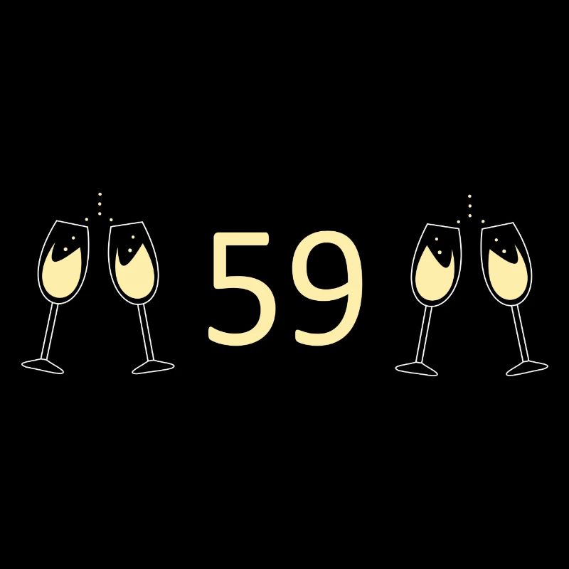 59e anniversaire 59 ans Jubilé 59 Numéro 59