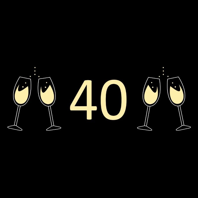 40e anniversaire 40e anniversaire 40 numéro 40 blanc