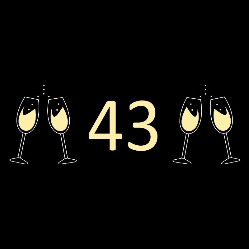 43e anniversaire 43 ans 43 ans numéro 43