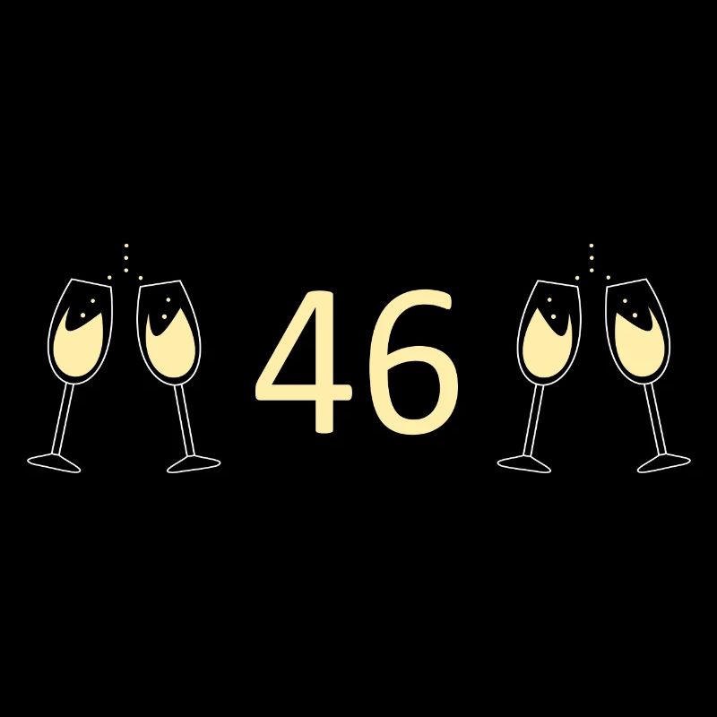 46e anniversaire 46 ans 46 ans numéro 46