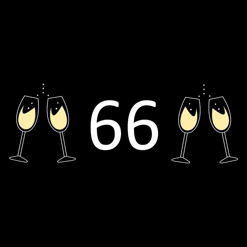 66e anniversaire 66 ans Jubilé 66 Numéro 66