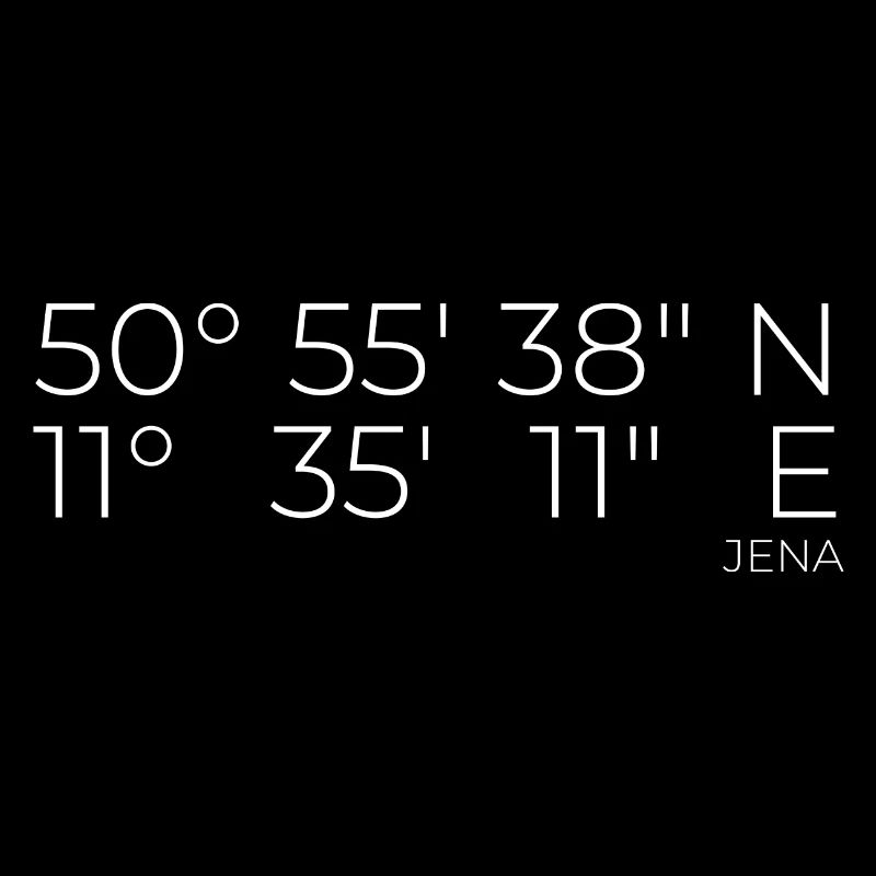Coordinates Jena, Thuringia