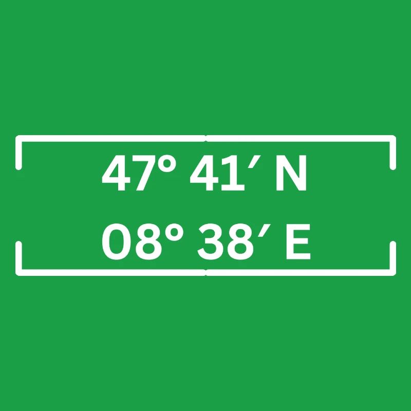Coordinates Schaffhausen Minimalist
