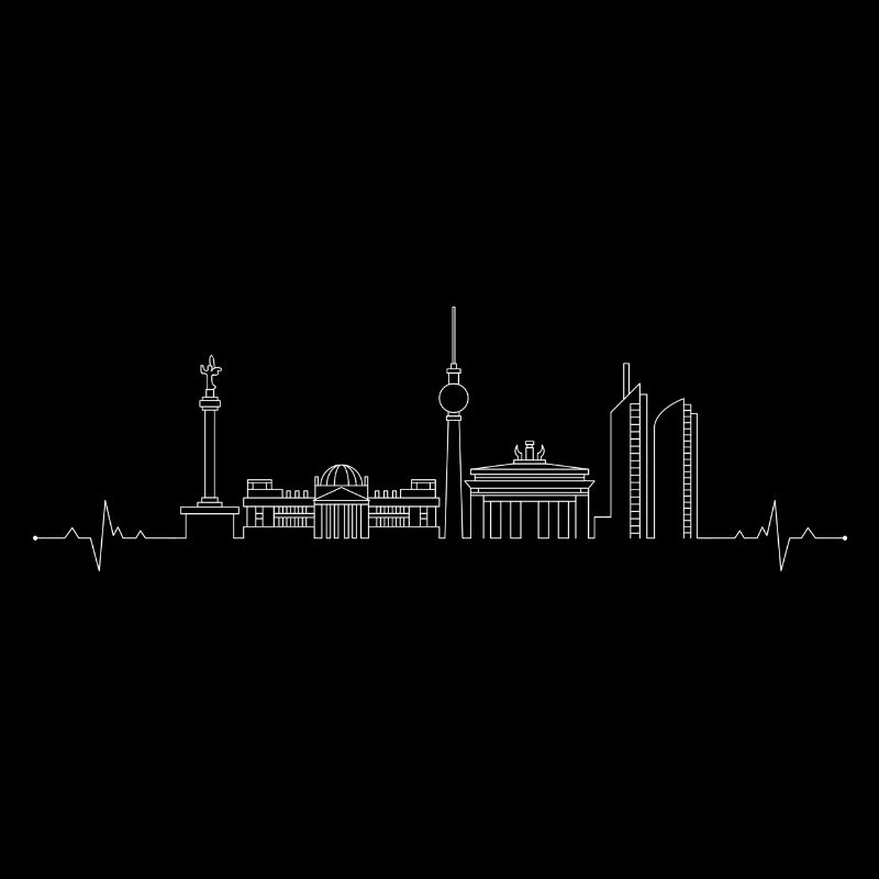 City Skyline Line Art