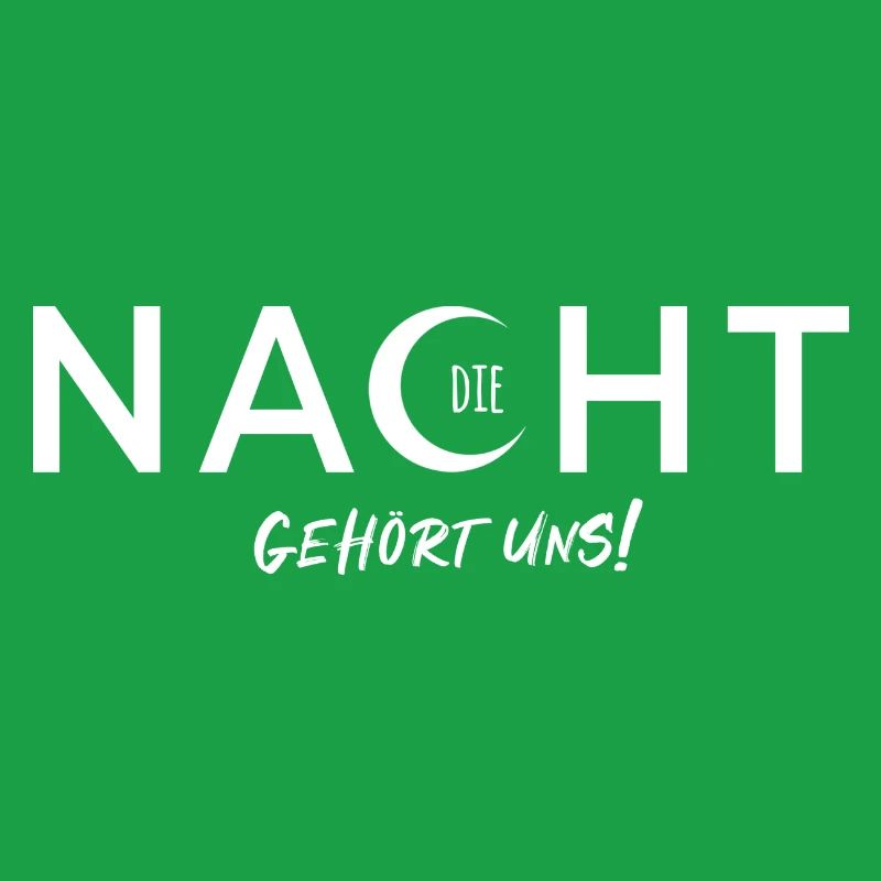 The Night Is Ours - Vector Design With Text Effect