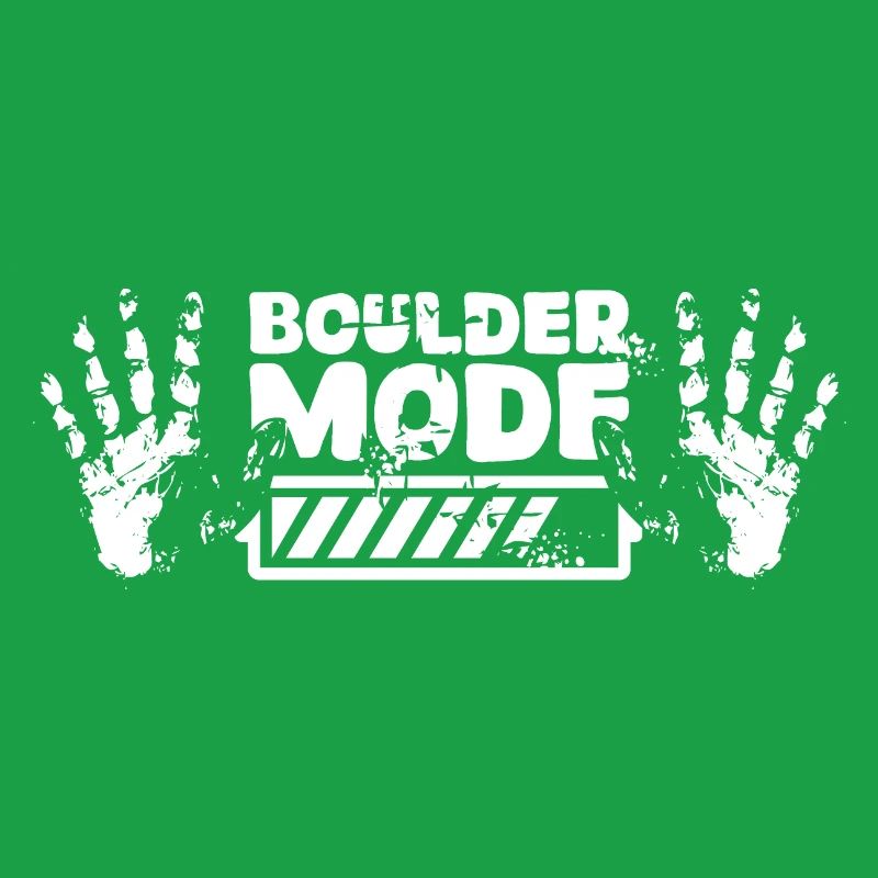 Boulder Chalk loading Hand Climber Icon Logo