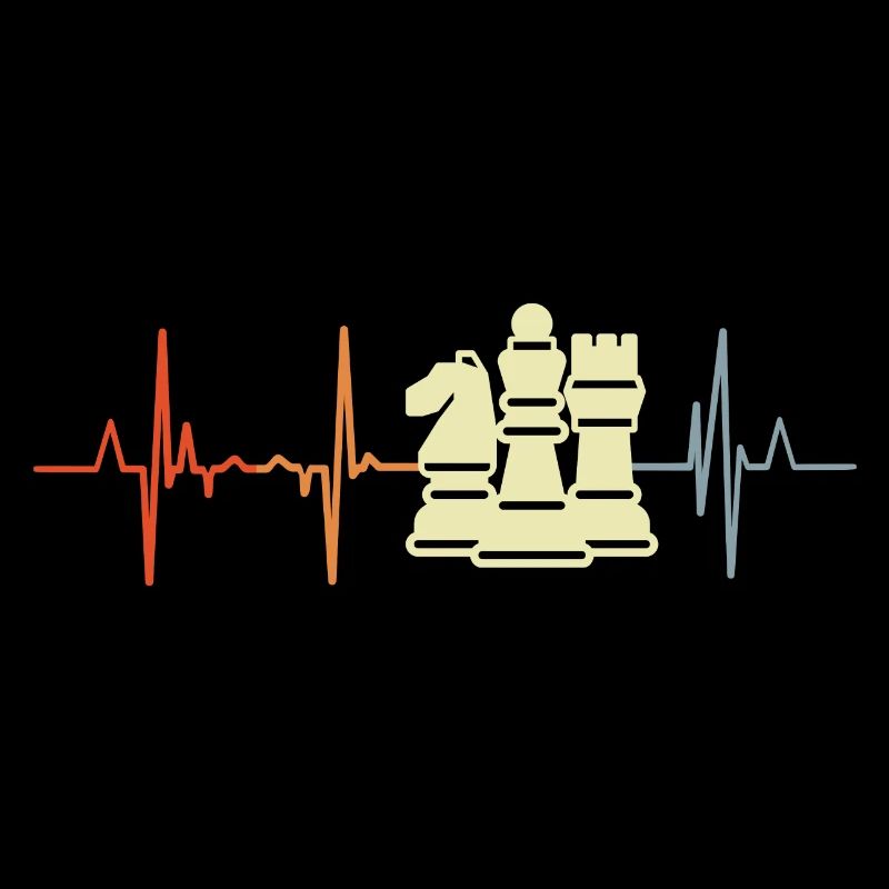 Pièces d’échecs Cardiogramme