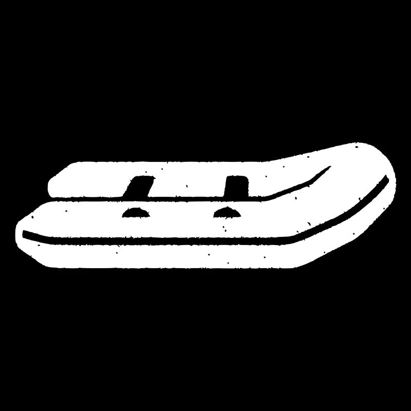 Inflatable Boat Paddling Boat Vector
