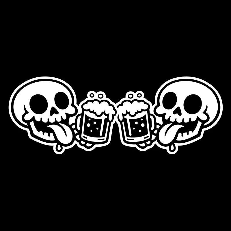 Skelett Team Bier
