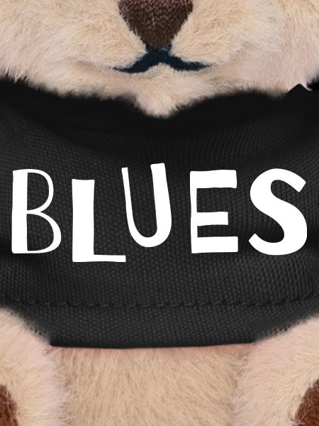 Distressed Blues Typography