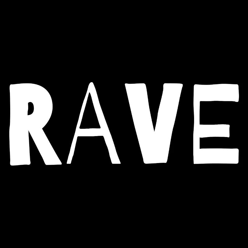 Conception typographique de musique rave