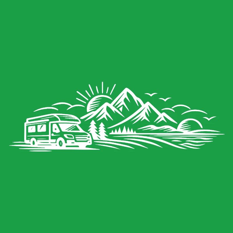 Campingauto Landschaft 
