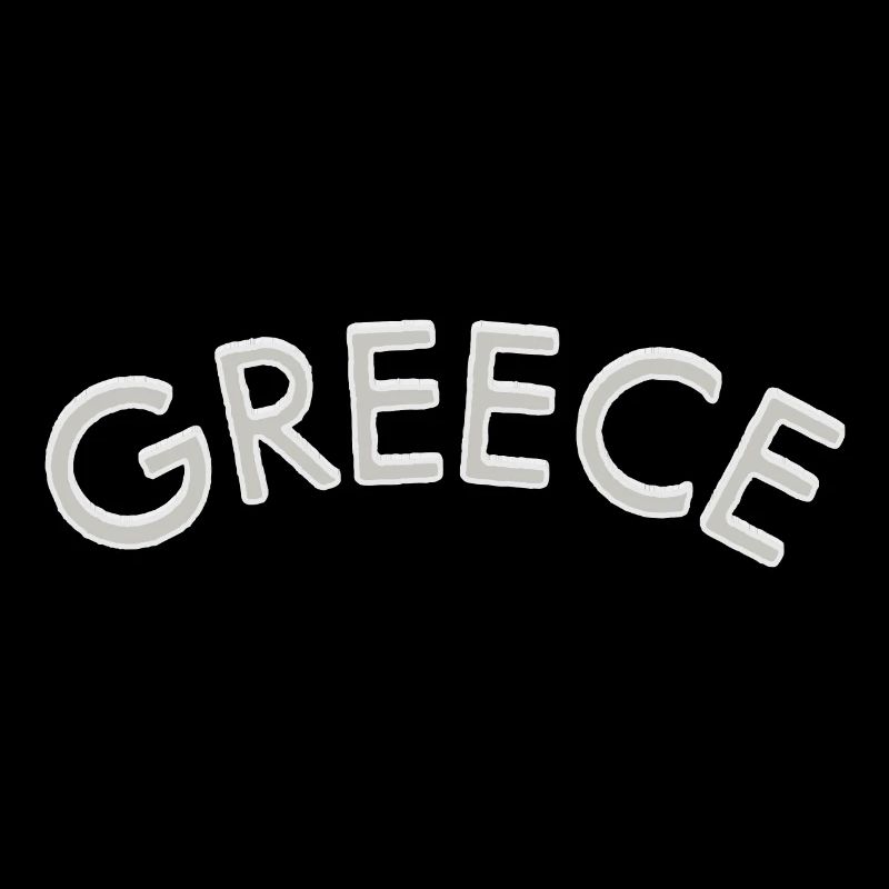 Conception de la police courbe Greece