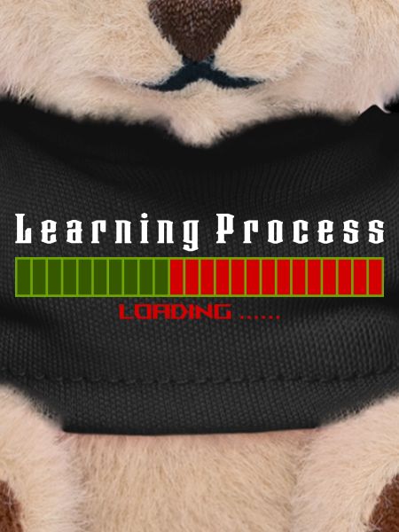 Learning Process Loading black shirt