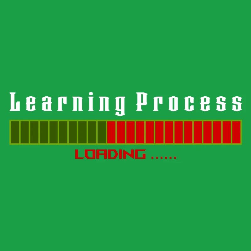 Learning Process Loading black shirt